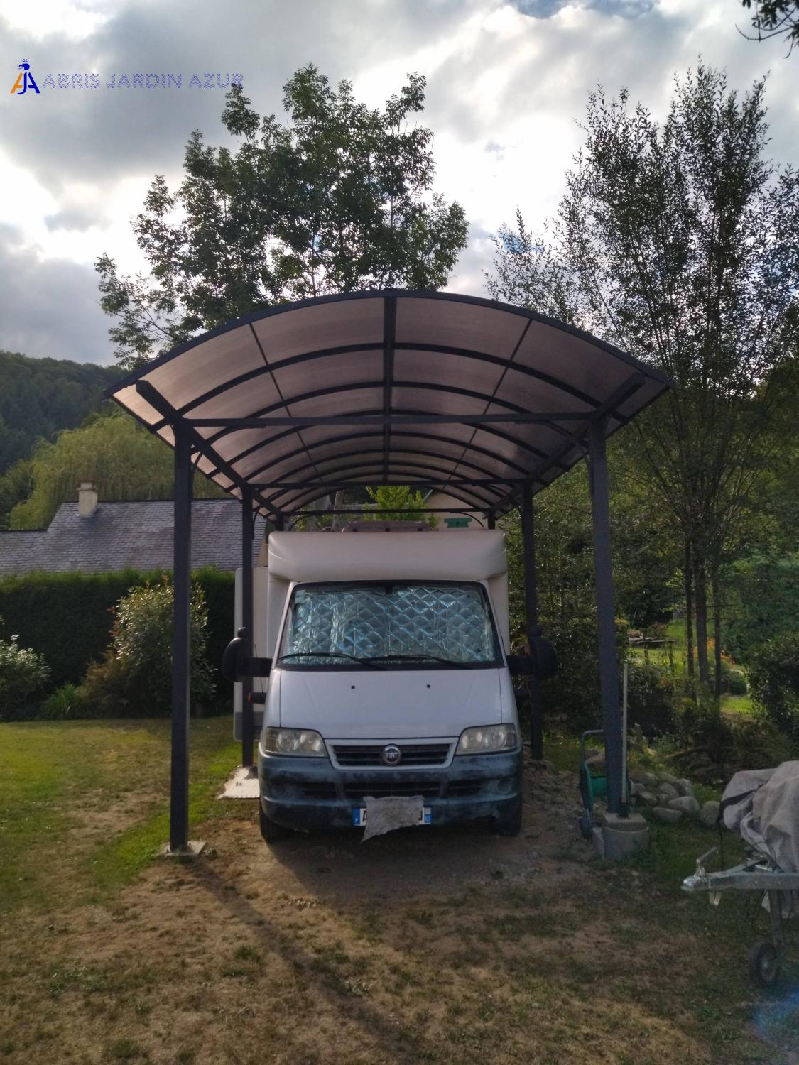 Carport aluminium pour camping car