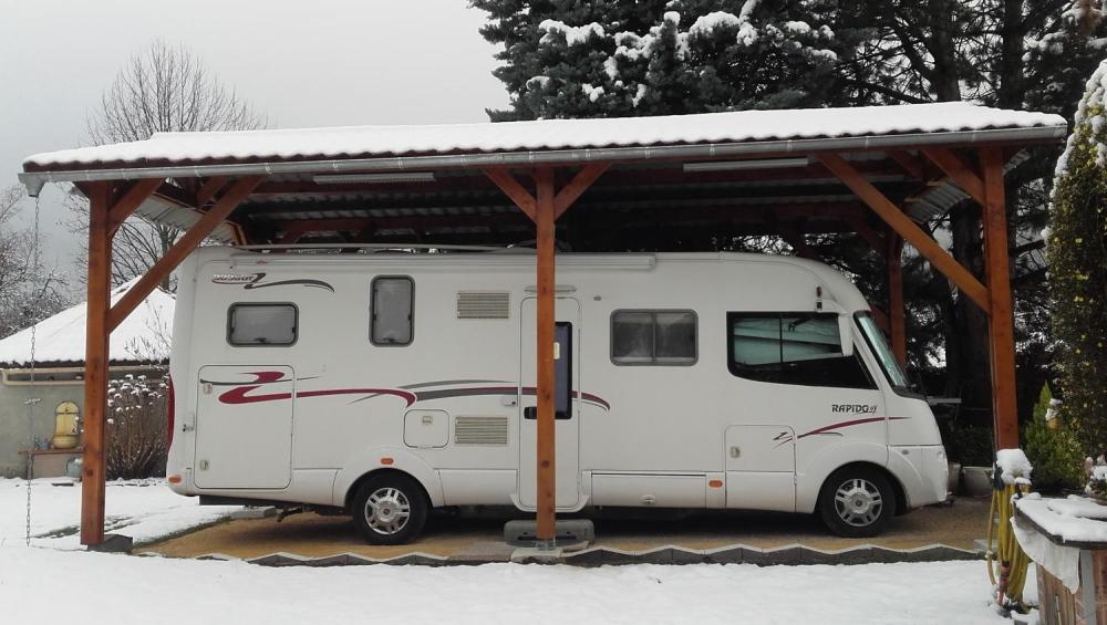 Abri Camping-Car Cabestany 3,5 x 9,5 m CPBF-Abris Jardin Azur