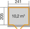 Plan d'abri de jardin 10,2 m³