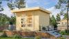 Cabanon bois design 15,3 m³ avec double porte panoramique - Weka LA MANDA Extension sans plancher : Non