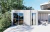 Studio de jardin type Tiny House avec isolation 20 m² – 4,40 x 4,57 m Bardage extérieur Pin sylvestre : Gris