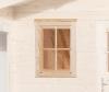 Abri de Jardin 2,35 x 2,39 m - Weka COARASA Fenêtre Supplémentaire Simple : Oui,     Aspect Brut