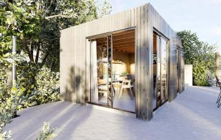 Studio de jardin habitable de 19,17 m² en kit avec isolation – 5,50 x 3,47 m